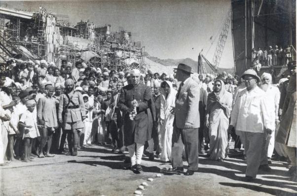 Bhakhra Nangal project visit of Jawaharlal Nehru, November