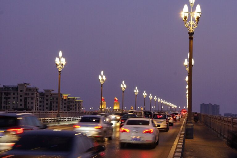 Nanjing Yangtze River Bridge Night Pukou
