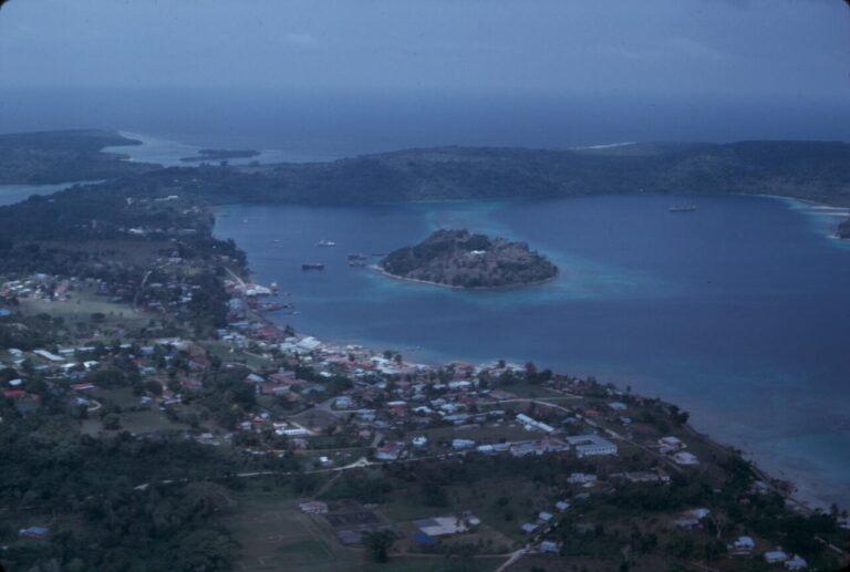 Aerial view of Port Vila