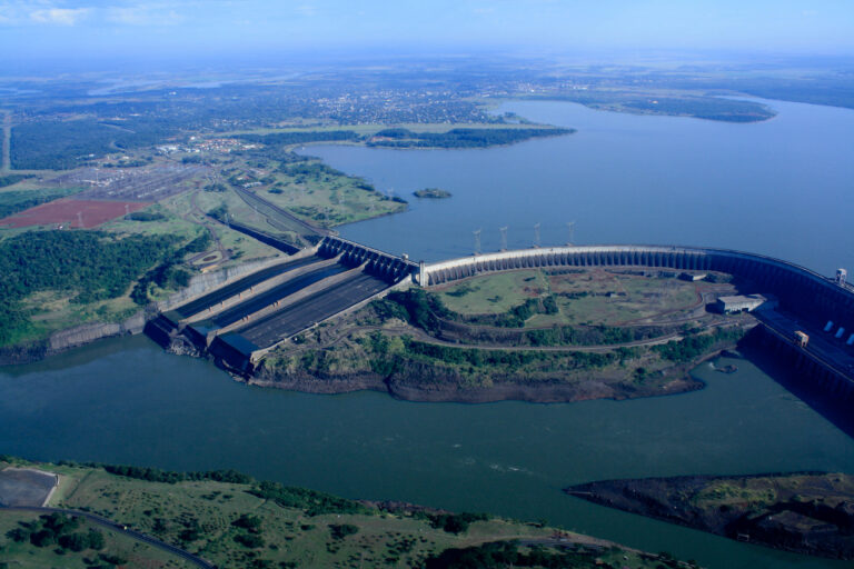 Aerial view of Itaipu Dam