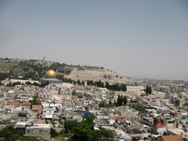 Old City rooftops and the Dome of the Rock