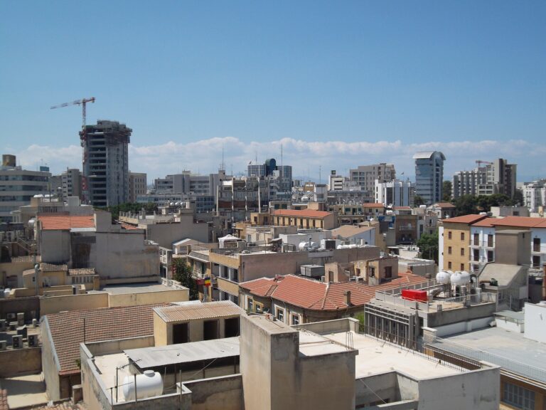 Nicosia rooftops and office towers