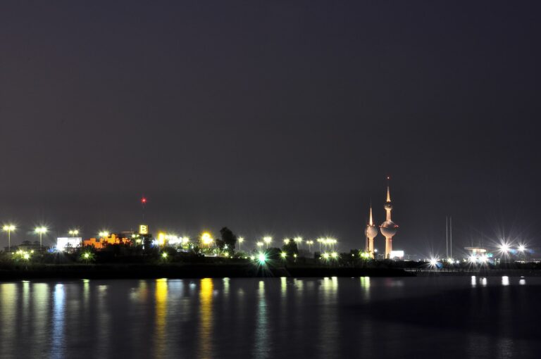 Kuwait Towers beyond the waterfront