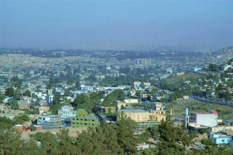 Kabul hillside neighborhoods