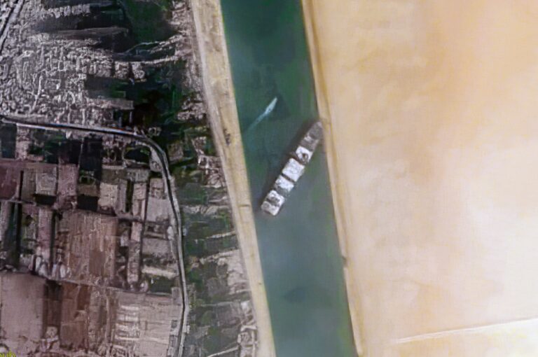 Ever Given blocking the Suez Canal