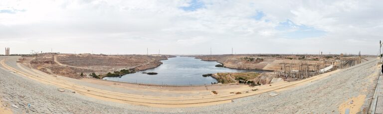 Aswan High Dam looking downstream