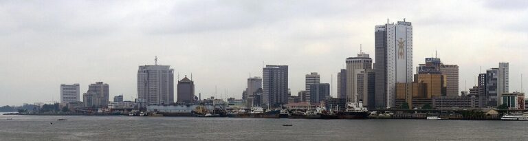 Lagos skyline and marina