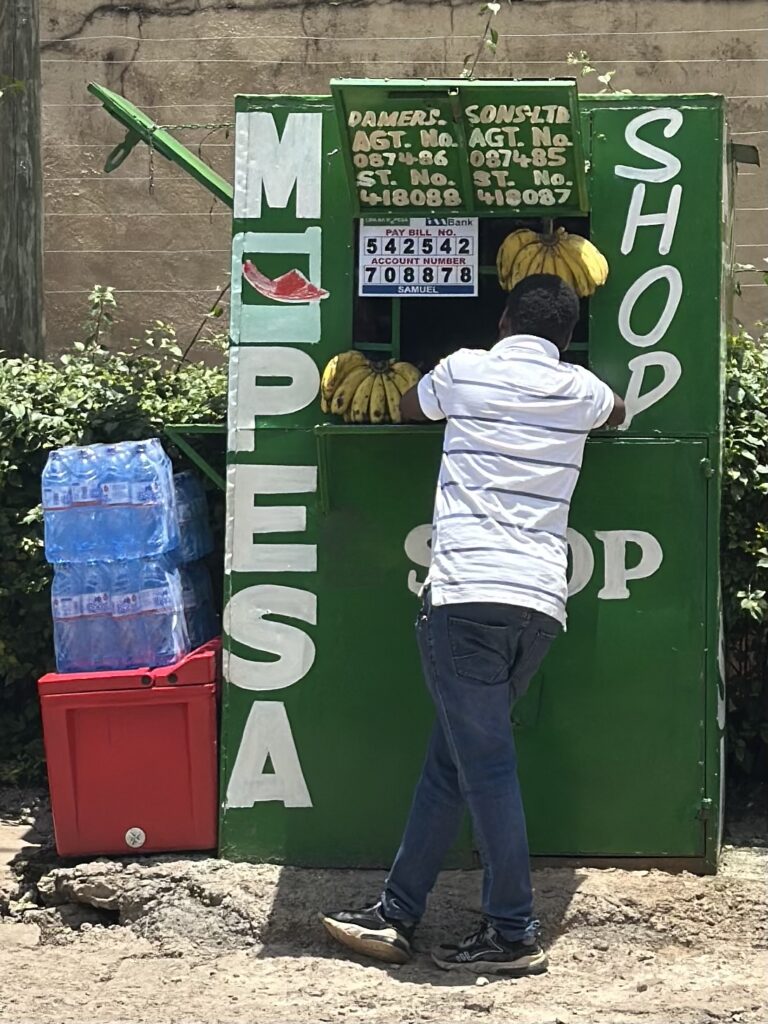 M-PESA kiosk on Chaka Road