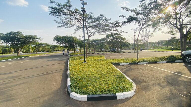 Parking area outside the Kigali Convention Centre