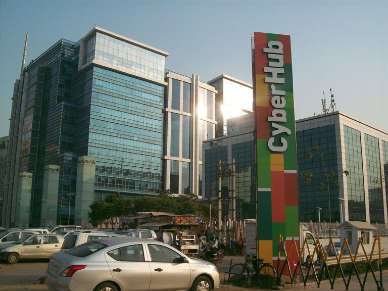 CyberHub office district in Gurugram
