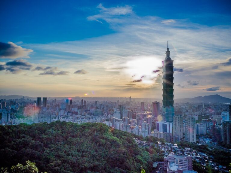 Taipei 101 at sunset