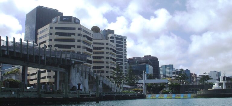Wellington waterfront at Frank Kitts Park
