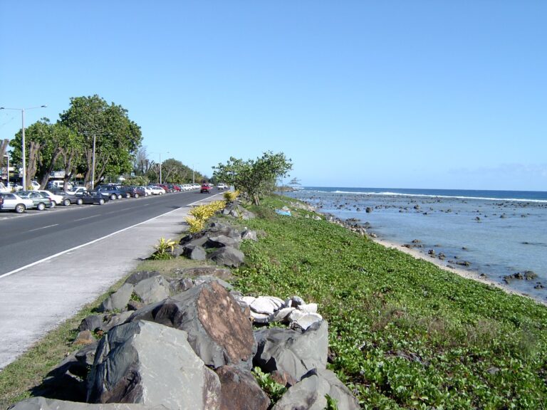 Coastal road in Avarua, Rarotonga