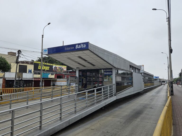 Balta station on the Lima Metropolitano