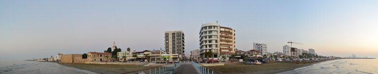 Larnaca seafront panorama