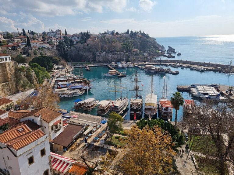 Antalya old harbor and marina