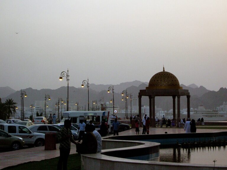 Muscat corniche at dusk