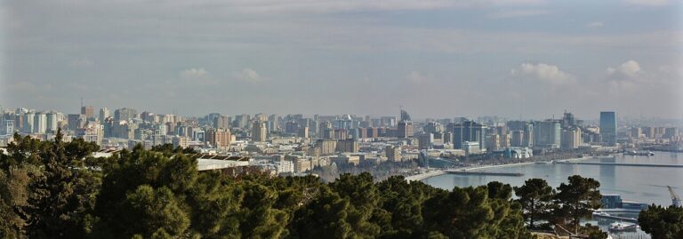 Baku seafront skyline