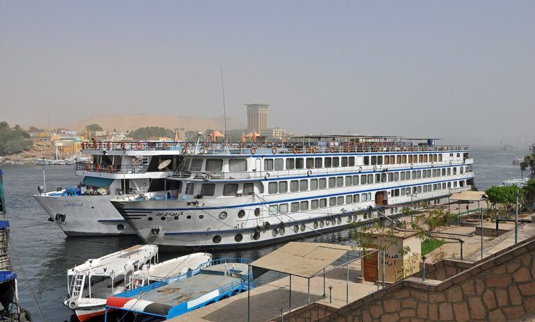 Nile cruise ships in Aswan
