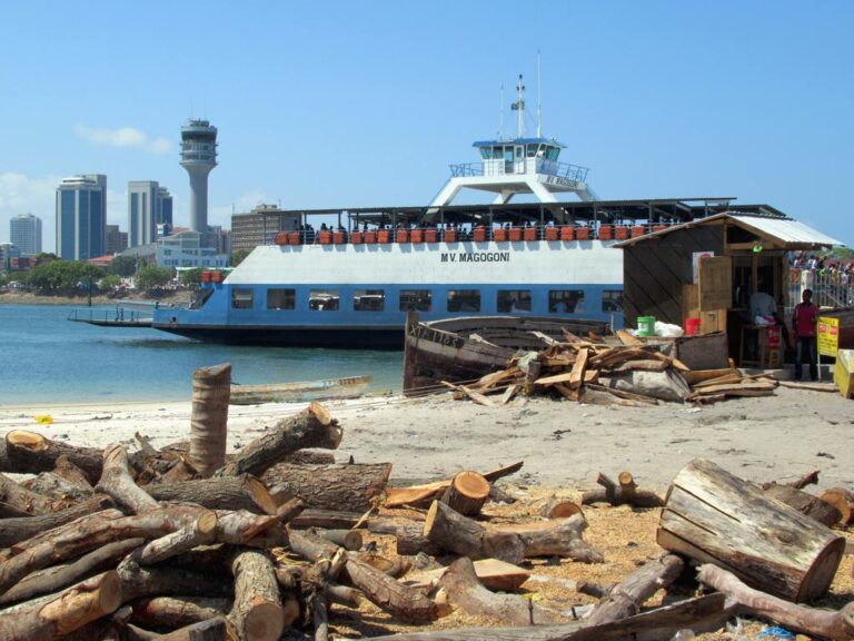 Kigamboni ferry at the Dar es Salaam terminal