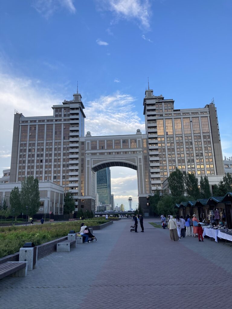 City Gate and Bayterek in Astana