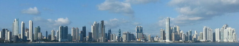 Panama City skyline across the bay