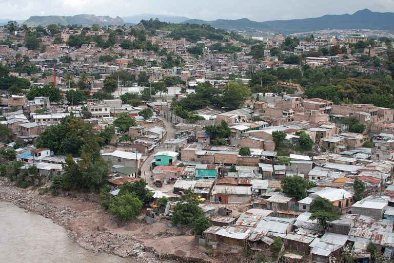 Hillside neighborhoods in Tegucigalpa