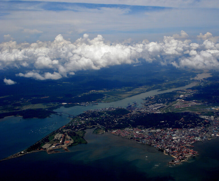 Pacific entrance to the Panama Canal