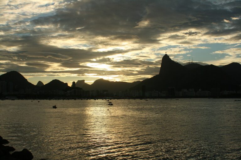 Rio de Janeiro bay at sunset