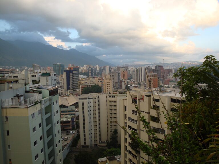 Caracas skyline beneath Avila mountain