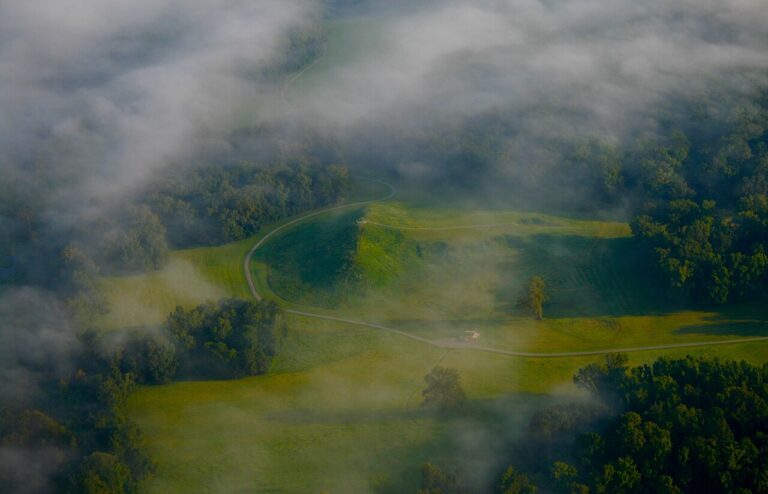 Mound A at the Monumental Earthworks Poverty Point World Heritage Site