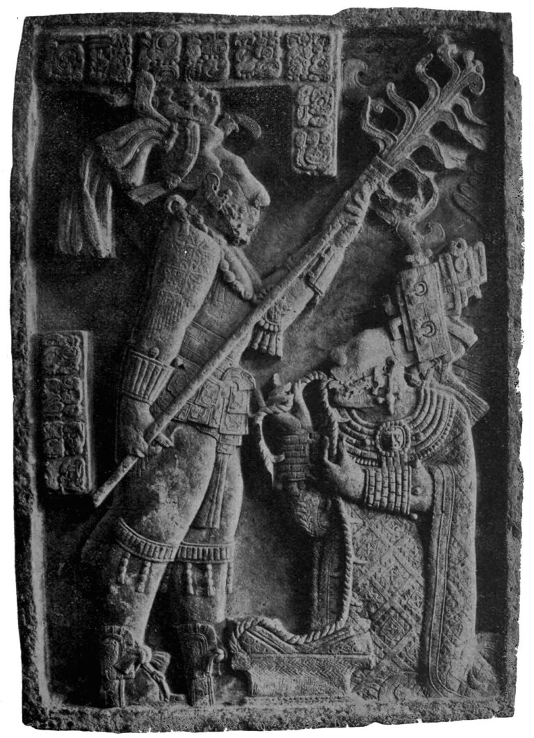 MA D357 Maya stone lintel from Menché, Chiapas