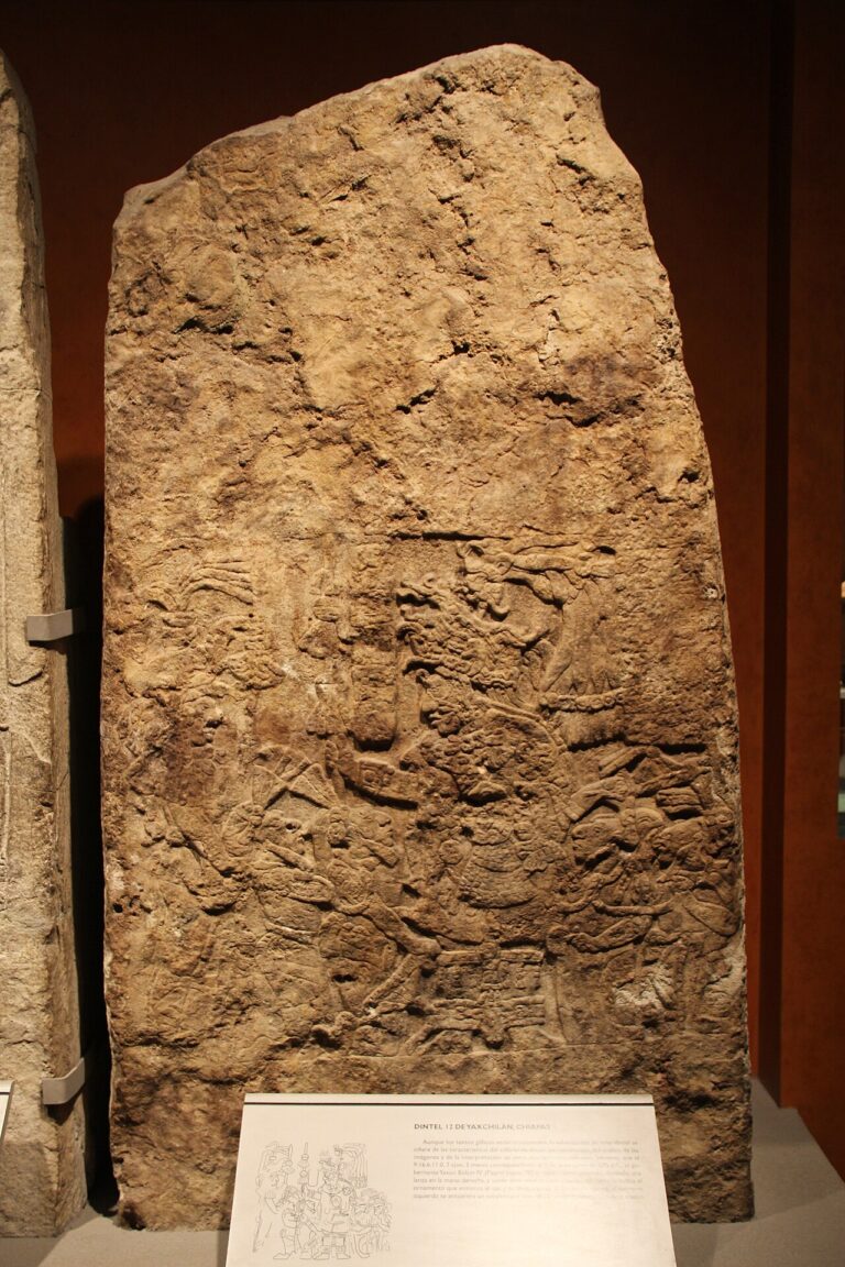 Maya Lintel 12, Yaxchilan, Chiapas, AD