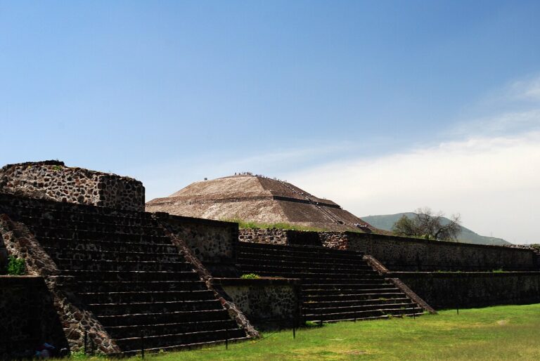 Avenue of the Dead at Teotihuacan side temple