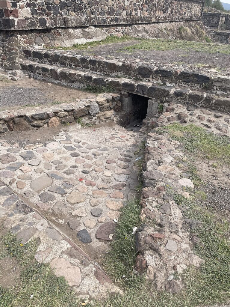 Tunnel in the Avenue of the Dead at Teotihuacan
