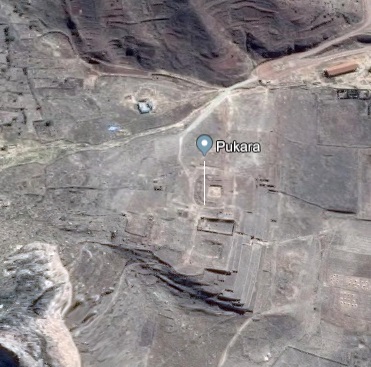 Pucara site aerial view