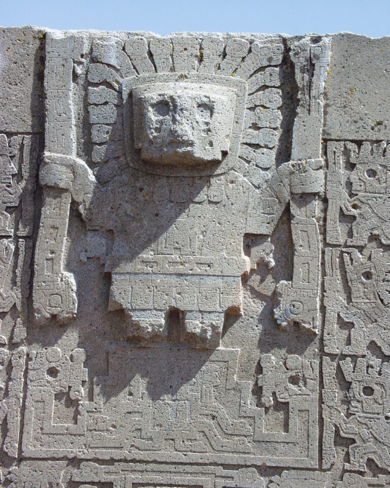 Gate of the Sun detail, Tiwanaku
