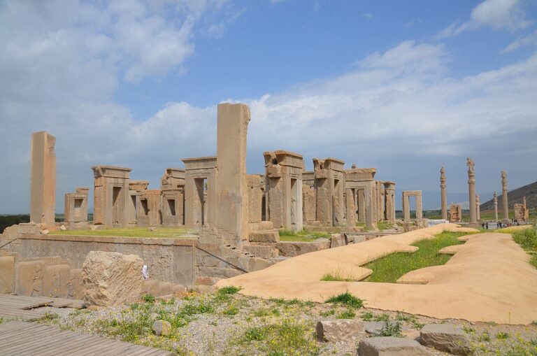 Ruins of Apadana and Tachara in Persepolis
