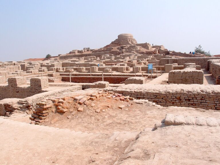 Mohenjodaro view of the stupa mound