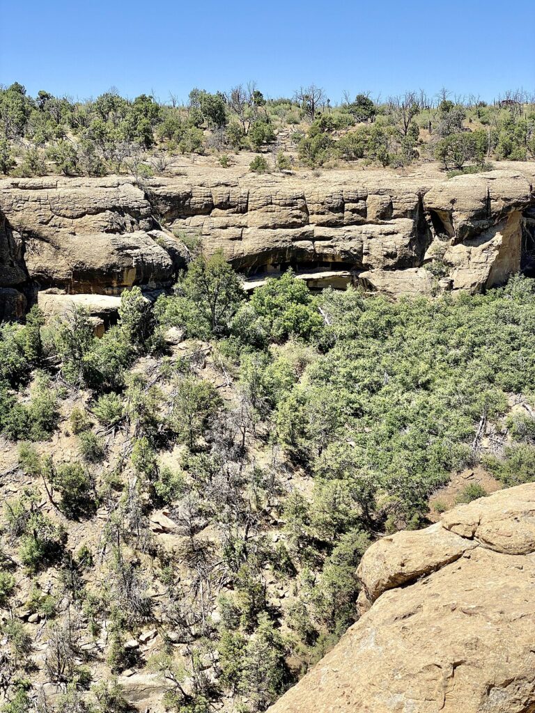 View from Cliff Palace Overlook, Mesa Verde National Park, Mancos, CO