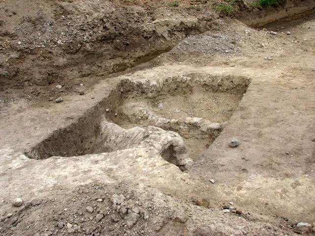 The site of a medieval village partially unearthed