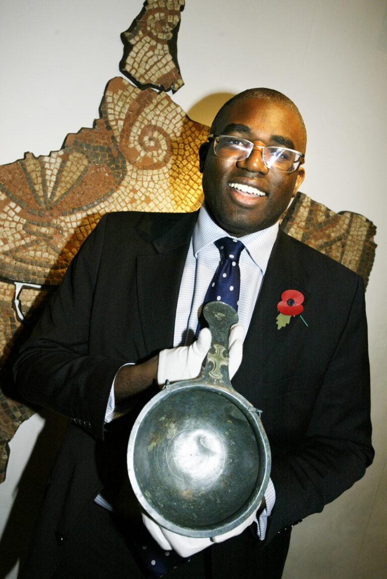 David Lammy with the Early Medieval Skillet