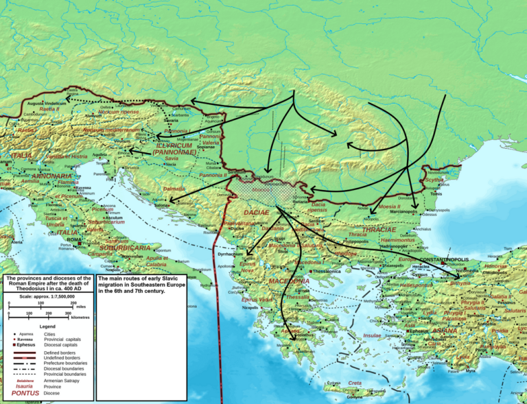 Early medieval migration of South Slavs