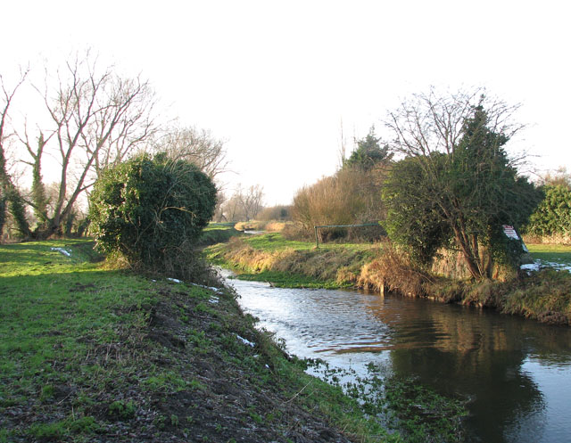 Remains of a railway bridge