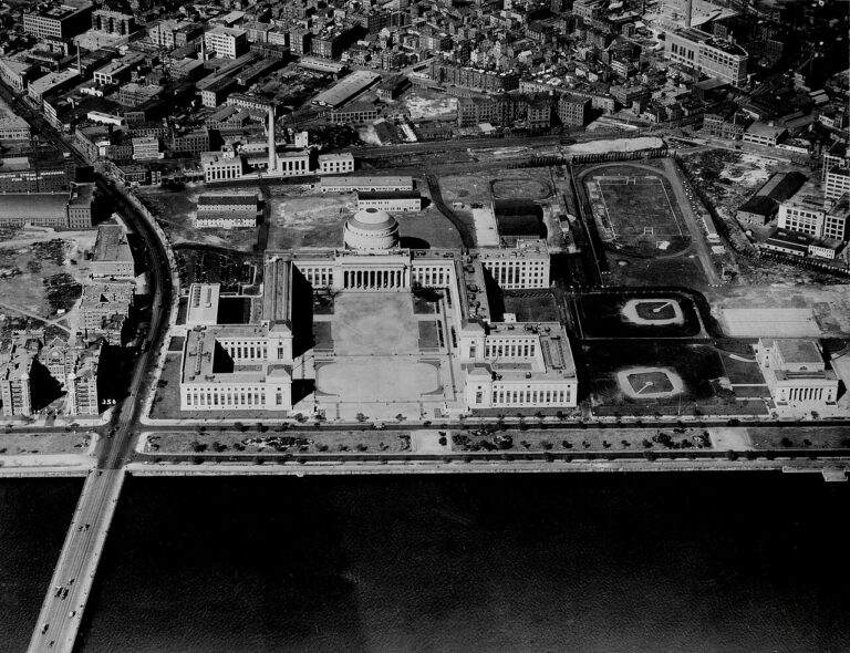 Massachusetts Institute of Technology campus aerial US Army