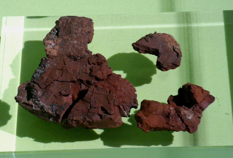 Mesolithic Ochre from Star Carr in the Cambridge University Museum of Archaeology and Anthropology