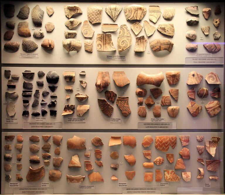 Ancient Greece Neolithic Pottery Fragments