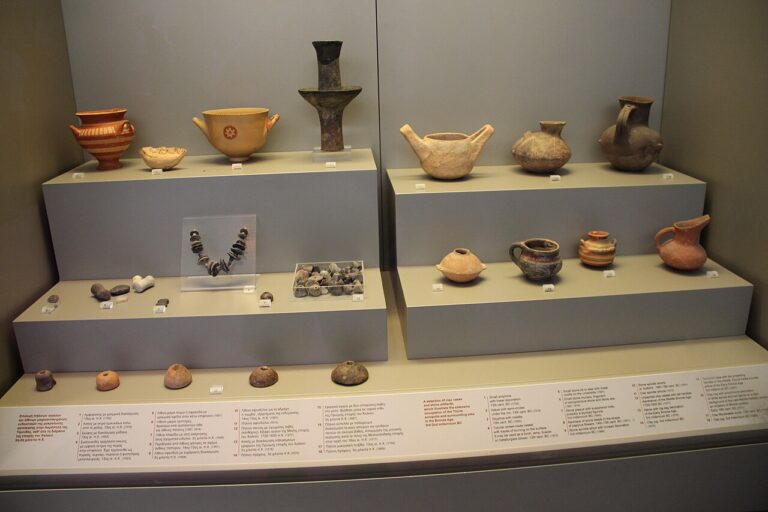Bronze Age Artifacts from Tiryns Acropolis