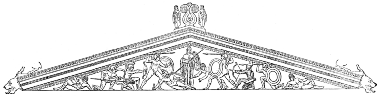 A Dictionary of Classical Antiquities West Pediment of the Temple at Ægina