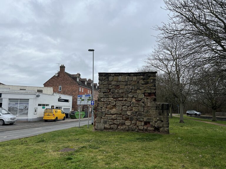 Fragment of medieval city wall